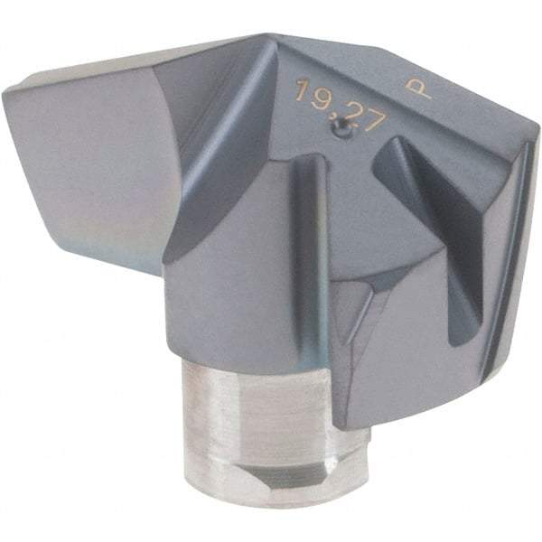 Iscar - Series ICP-2M, 0.759" Diam Grade IC908 140° Replaceable Drill Tip - Carbide, TiAlN Finish, 19 Seat Size, Through Coolant - Apex Tool & Supply