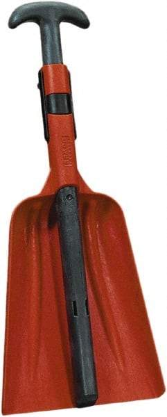 Remco - 12-3/8" High Square Plastic Shovel - 31" Long D-Grip Handle - Apex Tool & Supply