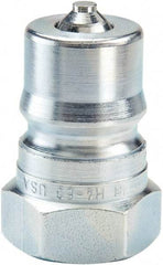 Parker - 1-1/16-12 SAE ORB Steel Hydraulic Hose Female Straight Thread Nipple - 2,500 psi, 28 GPM, Series 60 - Apex Tool & Supply