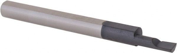 Scientific Cutting Tools - 0.12" Min Bore Diam, 0.35" Max Bore Depth, 3/16 Shank Diam, Corner Radius Boring Bar - Apex Tool & Supply