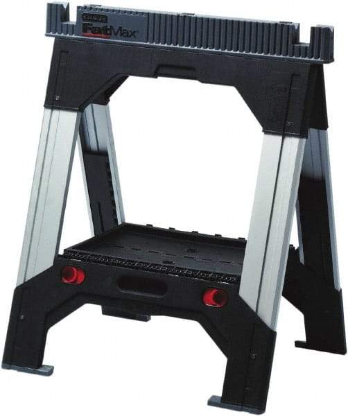 Stanley - Adjustable Sawhorse - 2" Long x 27.45" Wide x 33" High - Apex Tool & Supply