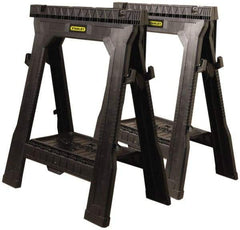 Stanley - Folding Sawhorse - 1" Long x 27.3" Wide x 32" High, Twin Pack - Apex Tool & Supply