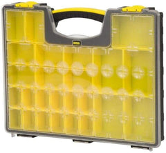 Stanley - 25 Compartment Tool Organizer - 13-1/8" Wide x 16-7/32" Deep x 2-1/8" High, Polypropylene Resin & Acrylonitrile Butadiene Styrene Plastic - Apex Tool & Supply