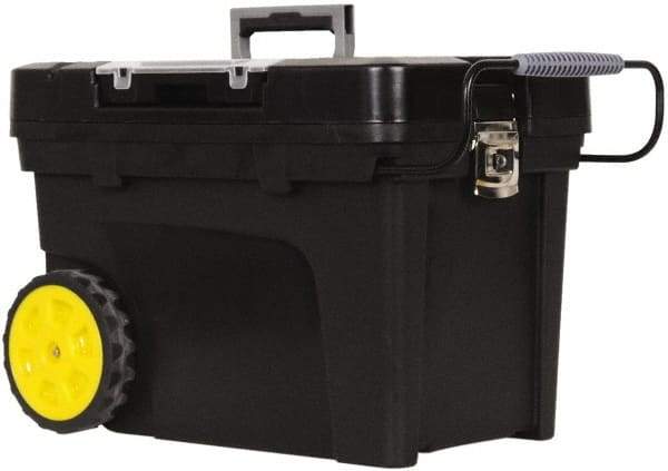 Stanley - Mobile Tool Chest - 14-15/32" Wide x 14-15/32" Deep x 16-3/4" High, Polypropylene Resin, Black - Apex Tool & Supply