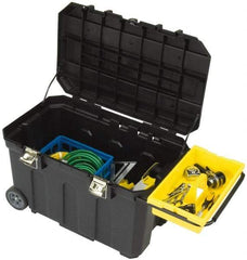 Stanley - Mobile Tool Chest - 30" Wide x 18-1/2" Deep x 19" High, Polypropylene Resin, Black - Apex Tool & Supply