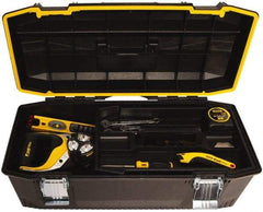 Stanley - 1 Tray Tool Box - 28" Wide x 12-1/4" Deep x 11-1/2" High, Polypropylene Resin, Black - Apex Tool & Supply