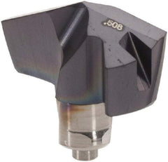 Iscar - Series ICM, 12.9mm Diam Grade IC908 140° Replaceable Drill Tip - Carbide, TiAlN Finish, 12 Seat Size - Apex Tool & Supply