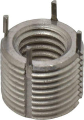 Jergens - 1/2-13 Internal, 3/4-16 External, UNC, 5/8" Insert Length, Heavy Duty Keylocking Thread Inserts - Stainless Steel, Passivated Finish, Grade 303, 2B Internal Class of Fit, 2A External Class of Fit, Use Tool 215-064706 - Apex Tool & Supply