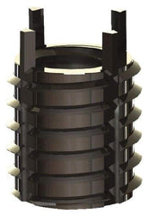 Jergens - M8x1.00 Internal, M14x1.50 External, Metric Fine, 14mm Insert Length, Heavy Duty Keylocking Thread Inserts - Stainless Steel, Passivated Finish, Grade 303, 6H Internal Class of Fit, 6G External Class of Fit, Use Tool 215-064766 - Apex Tool & Supply