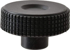 Elesa - 1.97" Head, Knurled Knob - Plain Hole with Set Screw, Plastic - Apex Tool & Supply