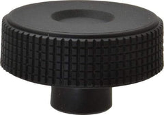 Elesa - 2.36" Head, Knurled Knob - Plain Hole with Set Screw, Plastic - Apex Tool & Supply