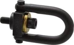 Jergens - 800 Lb Load Capacity Safety Engineered Center Pull Hoist Ring - 7 Ft/Lb Torque, 5/16 - 18 Thread, 4140 Alloy Steel, Black Oxide Finish - Apex Tool & Supply