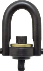 Jergens - 4,000 Lb Load Capacity Safety Engineered Center Pull Hoist Ring - 60 Ft/Lb Torque, 5/8 - 11 Thread, 4140 Alloy Steel, Black Oxide Finish - Apex Tool & Supply