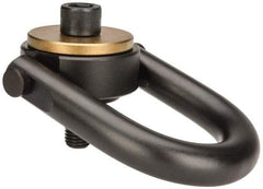 Jergens - 7,000 Lb Load Capacity Safety Engineered Center Pull Hoist Ring - 100 Ft/Lb Torque, 3/4 - 10 Thread, 4140 Alloy Steel, Black Oxide Finish - Apex Tool & Supply