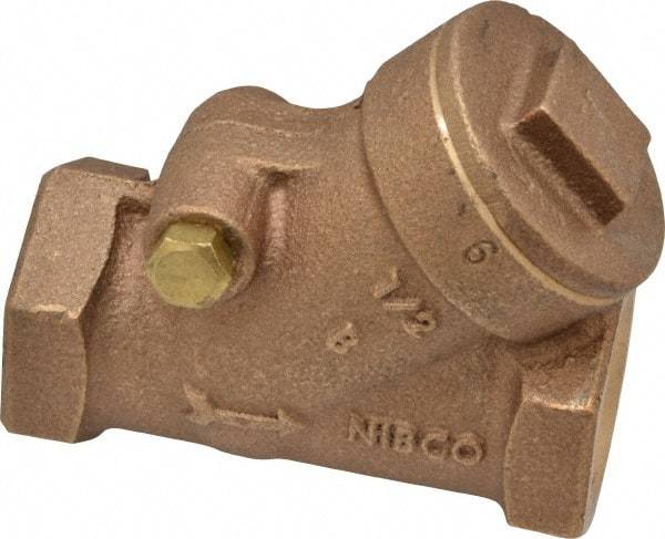 NIBCO - 1/2" Bronze Check Valve - Y-Pattern, FNPT x FNPT, 200 WOG - Apex Tool & Supply