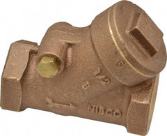 NIBCO - 1/2" Bronze Check Valve - Y-Pattern, FNPT x FNPT, 200 WOG - Apex Tool & Supply