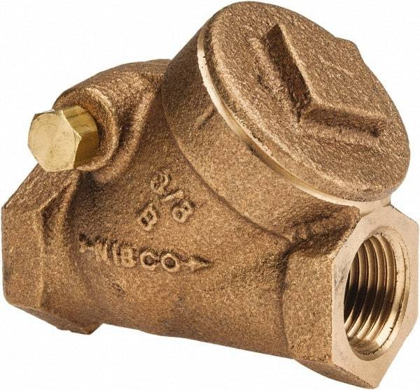 NIBCO - 3/8" Bronze Check Valve - Y-Pattern, FNPT x FNPT, 200 WOG - Apex Tool & Supply