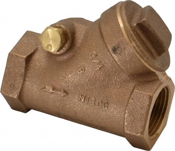 NIBCO - 3/4" Bronze Check Valve - Y-Pattern, FNPT x FNPT, 200 WOG - Apex Tool & Supply