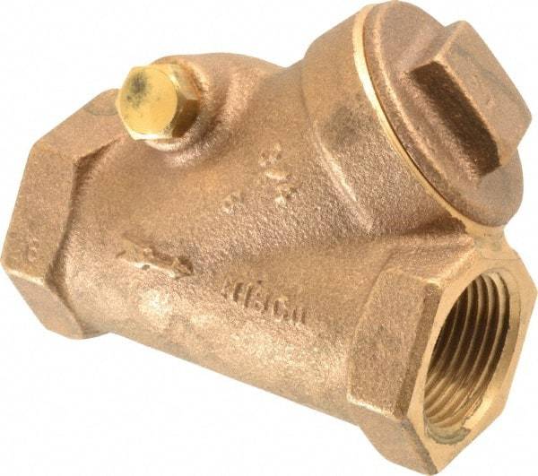 NIBCO - 3/4" Bronze Check Valve - Y-Pattern, FNPT x FNPT, 200 WOG - Apex Tool & Supply