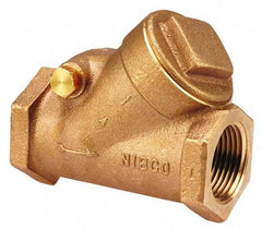 NIBCO - 2" Bronze Check Valve - Y-Pattern, FNPT x FNPT, 300 WOG - Apex Tool & Supply