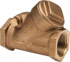 NIBCO - 1" Bronze Check Valve - Y-Pattern, FNPT x FNPT, 300 WOG - Apex Tool & Supply