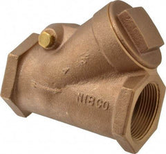 NIBCO - 1-1/2" Bronze Check Valve - Y-Pattern, FNPT x FNPT, 300 WOG - Apex Tool & Supply