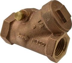 NIBCO - 1/2" Bronze Check Valve - Y-Pattern, FNPT x FNPT, 300 WOG - Apex Tool & Supply