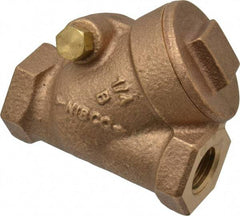 NIBCO - 1/4" Bronze Check Valve - Y-Pattern, FNPT x FNPT, 300 WOG - Apex Tool & Supply