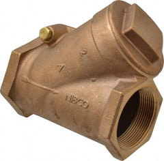 NIBCO - 2" Bronze Check Valve - Y-Pattern, FNPT x FNPT, 300 WOG - Apex Tool & Supply