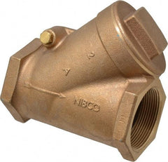 NIBCO - 2" Bronze Check Valve - Y-Pattern, FNPT x FNPT, 300 WOG - Apex Tool & Supply