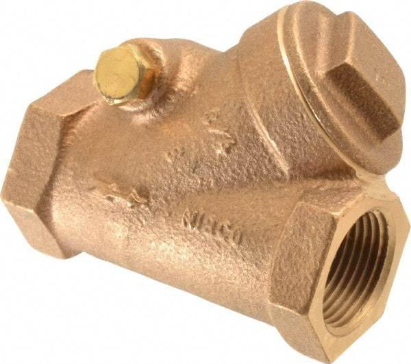 NIBCO - 3/4" Bronze Check Valve - Y-Pattern, FNPT x FNPT, 300 WOG - Apex Tool & Supply