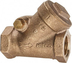 NIBCO - 1/2" Bronze Check Valve - Y-Pattern, FNPT x FNPT, 300 WOG - Apex Tool & Supply