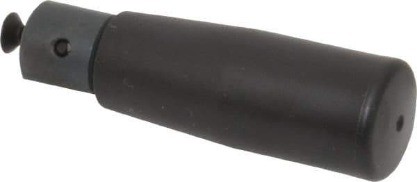 Elesa - M4x0.7 Stem, Revolving (Folding) Handwheel & Machine Handle - Technopolymer Cylindrical Handle, Steel Stem, 2.2" Handle Length, 2.91" OAL - Apex Tool & Supply