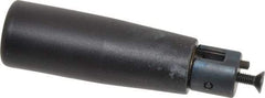 Elesa - M4x0.7 Stem, Revolving (Folding) Handwheel & Machine Handle - Technopolymer Cylindrical Handle, Steel Stem, 2.56" Handle Length, 3.27" OAL - Apex Tool & Supply