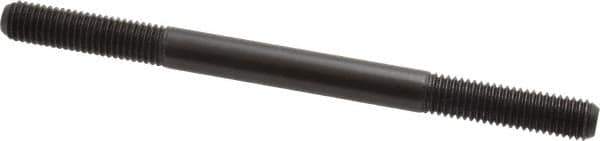 Jergens - M10x1.50 140mm OAL Equal Double Threaded Stud - Alloy Steel, Black Oxide Finish, 35mm Equal Thread Length, Metric - Apex Tool & Supply