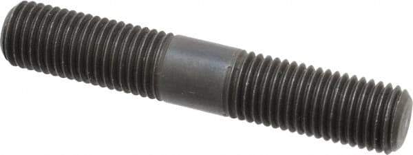 Jergens - M16x2.0 95mm OAL Equal Double Threaded Stud - Alloy Steel, Black Oxide Finish, 36mm Equal Thread Length, Metric - Apex Tool & Supply