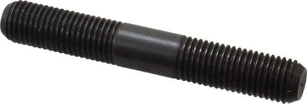 Jergens - M16x2.0 110mm OAL Equal Double Threaded Stud - Alloy Steel, Black Oxide Finish, 44mm Equal Thread Length, Metric - Apex Tool & Supply