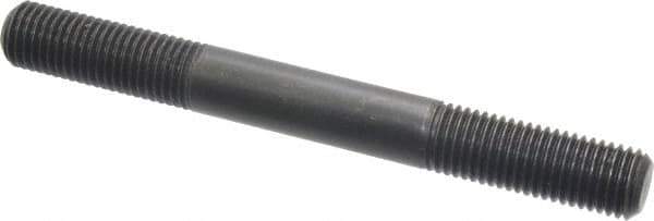 Jergens - M16x2.0 150mm OAL Equal Double Threaded Stud - Alloy Steel, Black Oxide Finish, 47mm Equal Thread Length, Metric - Apex Tool & Supply