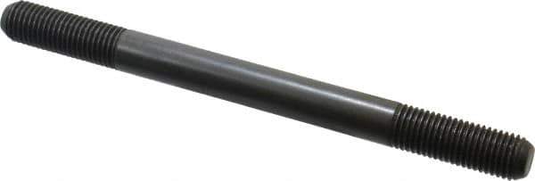 Jergens - M16x2.0 200mm OAL Equal Double Threaded Stud - Alloy Steel, Black Oxide Finish, 47mm Equal Thread Length, Metric - Apex Tool & Supply