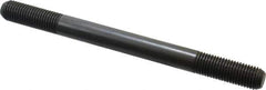 Jergens - M16x2.0 200mm OAL Equal Double Threaded Stud - Alloy Steel, Black Oxide Finish, 47mm Equal Thread Length, Metric - Apex Tool & Supply
