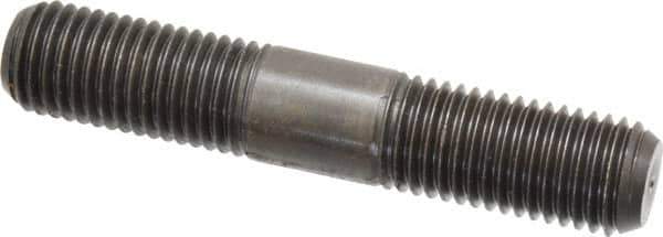 Jergens - M20x2.5 110mm OAL Equal Double Threaded Stud - Alloy Steel, Black Oxide Finish, 44mm Equal Thread Length, Metric - Apex Tool & Supply