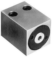 Jergens - 1.22" Effective Piston Area, 5/8" Operation Stroke Length, 0.77 Cu In Operating Volume, Single-Acting Block Clamp Cylinder - 5,000 psi, 6,100 Lb Max Output Force - Apex Tool & Supply