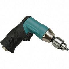 Dynabrade - 1/4" Keyed Chuck - Pistol Grip Handle, 3,600 RPM, 0.4 hp, 90 psi - Apex Tool & Supply
