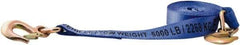 Erickson Manufacturing - 20' Long x 2" Wide, 10,000 Lb Basket Capacity, Polyester & Steel Web Sling - Blue - Apex Tool & Supply