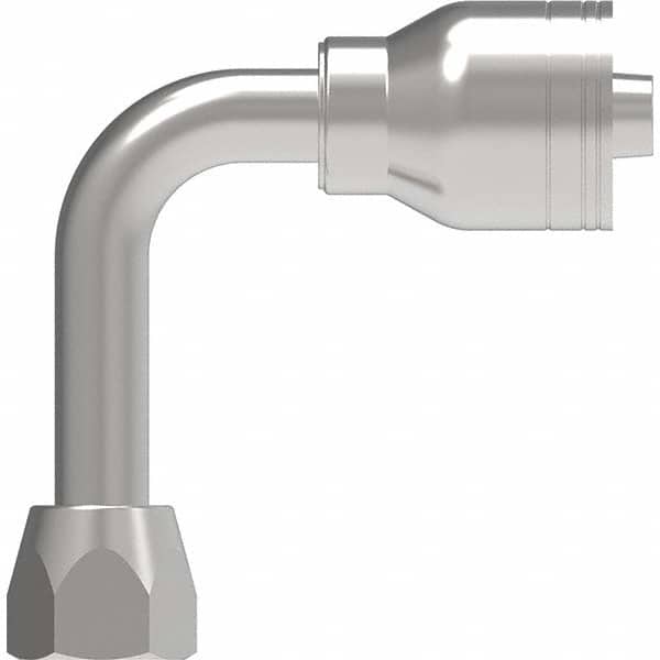 Eaton - Hydraulic Hose Fittings & Couplings Type: Female JIC Swivel, 90 Degree Elbow, Long Drop Hose Diameter: 1-1/16 (Inch) - Apex Tool & Supply