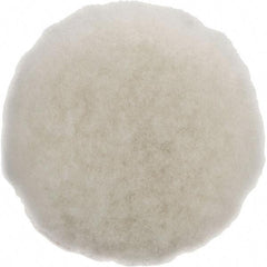 Dynabrade - 3" Diam Sheepskin Wool Bonnet Pad - Hook & Loop Attachment - Apex Tool & Supply