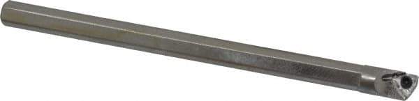 Hertel - 0.285" Min Bore Diam, 4" OAL, 1/4" Shank Diam, HBBG Indexable Boring Bar - 1" Max Bore Depth, WPGT Insert, Screw Holding Method - Apex Tool & Supply