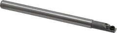 Hertel - 0.18" Min Bore Diam, 2-1/2" OAL, 3/16" Shank Diam, HBBC Indexable Boring Bar - 1/2" Max Bore Depth, CD.. Insert, Screw Holding Method - Apex Tool & Supply