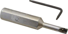 Hertel - 0.23" Min Bore Diam, 2-3/4" OAL, 1/2" Shank Diam, HBBC Indexable Boring Bar - 1" Max Bore Depth, CD.. Insert, Screw Holding Method - Apex Tool & Supply