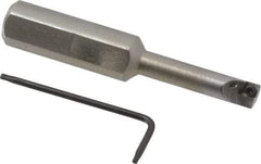 Hertel - 0.285" Min Bore Diam, 2-3/4" OAL, 1/2" Shank Diam, HBBC Indexable Boring Bar - 1-1/4" Max Bore Depth, CD.. Insert, Screw Holding Method - Apex Tool & Supply
